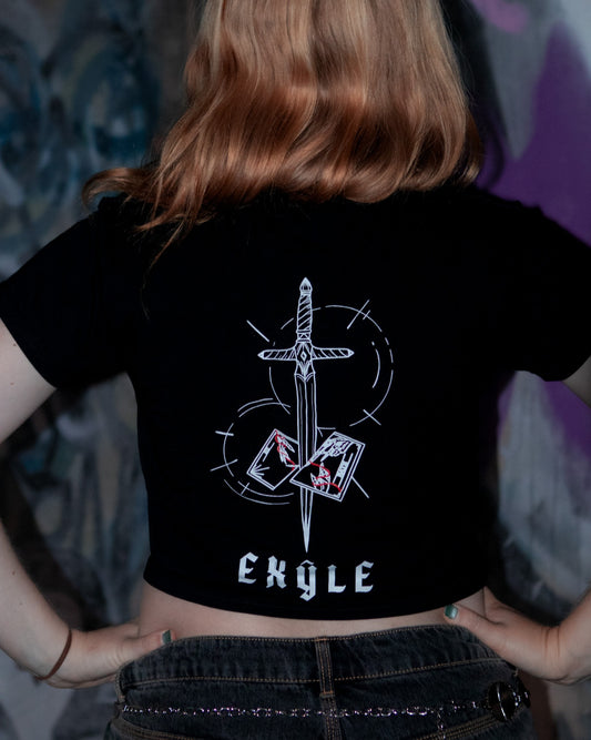 EXŶLE “Sword” Crop Tee